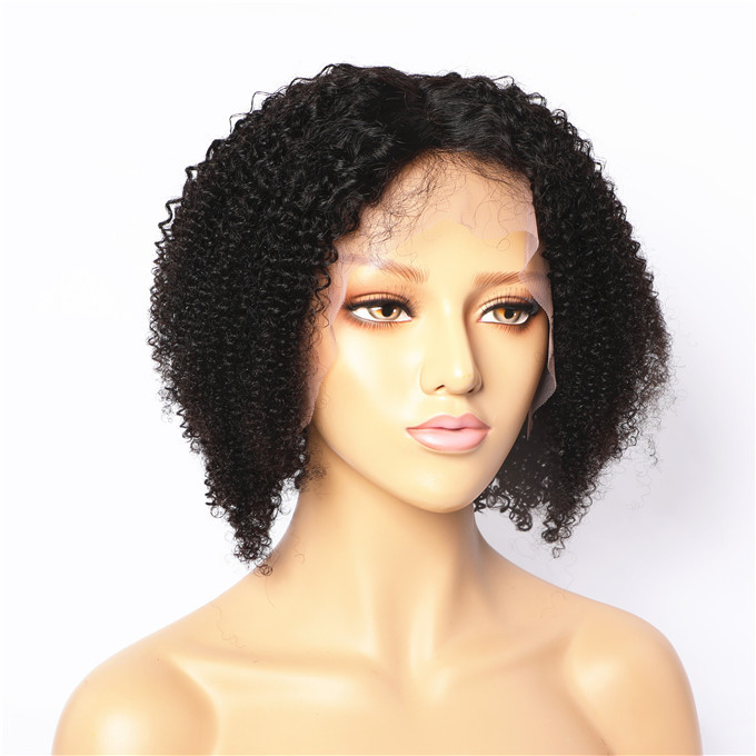 Bob Wigs Human Hair Short 13x4 Curly Lace Front Wigs for Black Women Human Hair Water Wave Wig with Baby Hair Natural Color