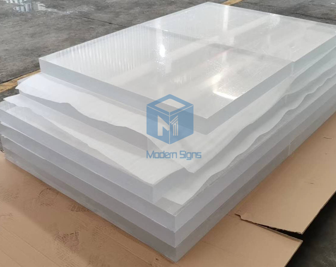 High quality large size 100mm 80mm clear transparent plastic acrylic aquarium panel sheet