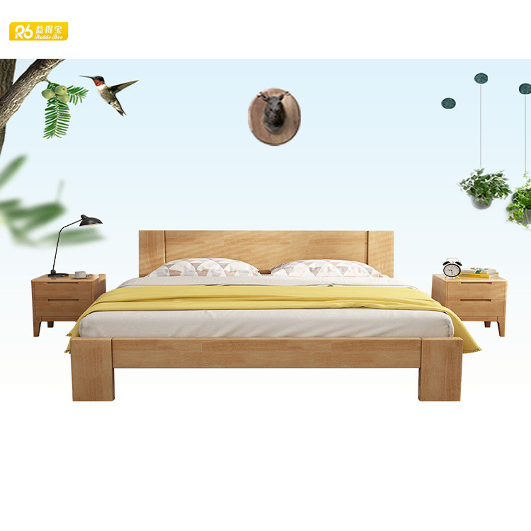 luxury home furniture bed frame king size with girls bed from Chinese king size wood bed room set furniture