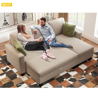 Wholesale Living Room Furniture Corner Kd Design Sofa Modern Sectional L Shape Sofa With Chaise  G1066