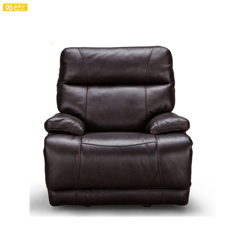 Wholesale Italy full grain leather reclining sofa mobile home furniture R1624