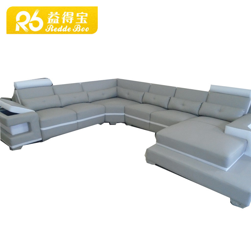 Floor corner sofa elegant modern design l shaped leather sofa