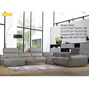 2024 Cheap Living Room Furniture Sofas Sectionals L Shape Leather Sofa Set With Customize Material Function Table