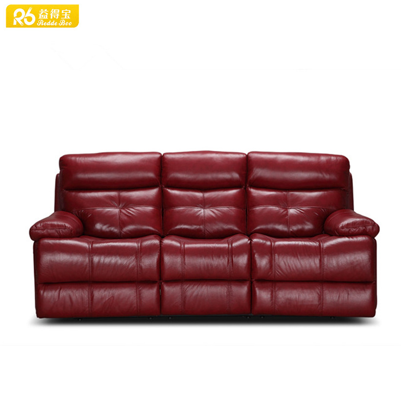 Dark brown furniture decoro curved leather sectional sofa supplier living room furniture leisure comfortable recliner sofa