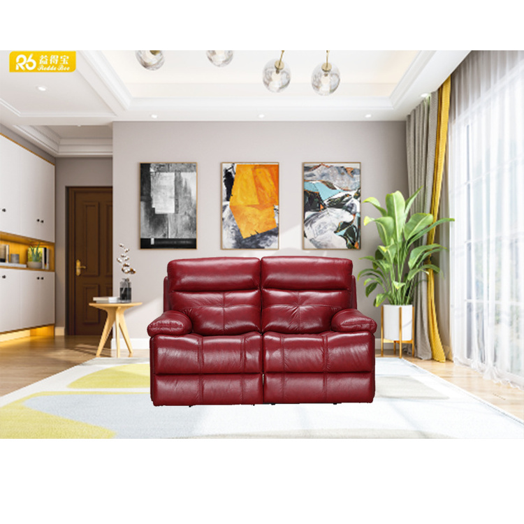 Dark brown furniture decoro curved leather sectional sofa supplier living room furniture leisure comfortable recliner sofa