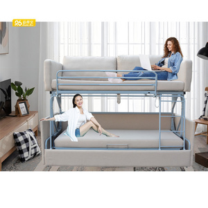 modern furniture 3 in 1 sofa bed metal folding 3 seat sofa bunk bed for home with bed and mattress from china sofa factory