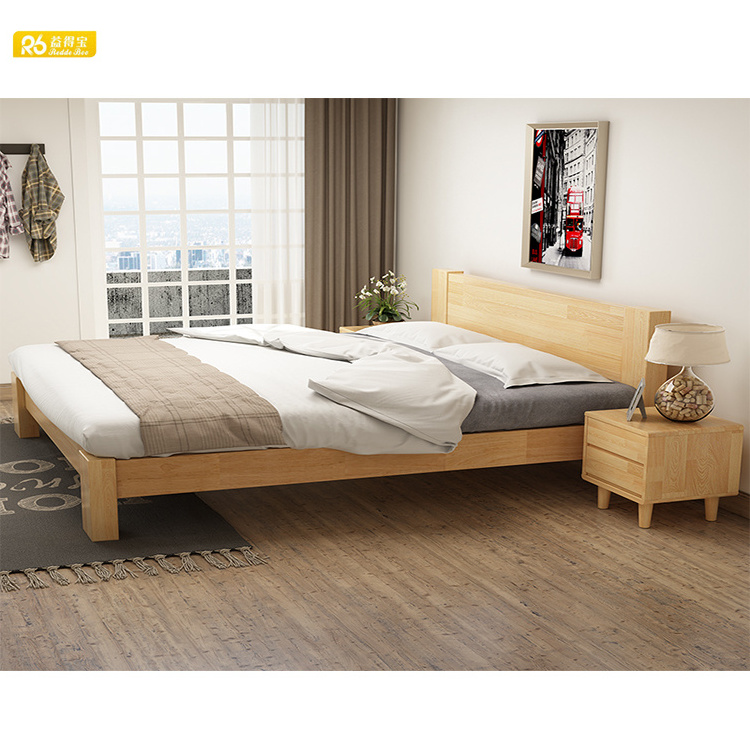 luxury home furniture bed frame king size with girls bed from Chinese king size wood bed room set furniture