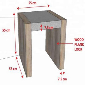 table with cement top and wood leg fire pit round table lightweight concrete cement  furniture outdoor garden home deco