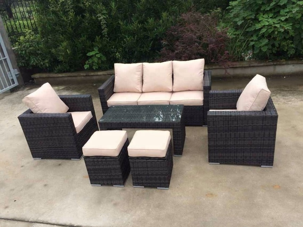 Rattan / Wicker Stools & Ottomans from Viet Nam high quality PVC sofa set poly rattan synthetic