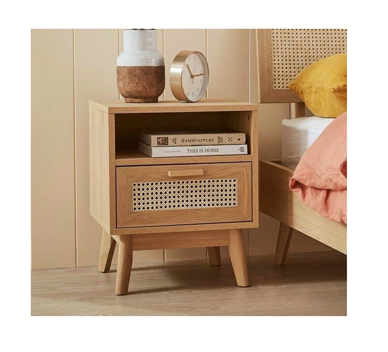 Manufacturer Bedroom Dressers Chest Bamboo Living Room Wood Decor Furniture Rattan Storage Cabinet for Sale