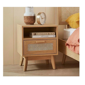 Manufacturer Bedroom Dressers Chest Bamboo Living Room Wood Decor Furniture Rattan Storage Cabinet for Sale