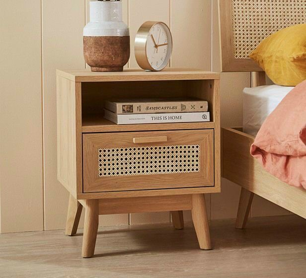 Vietnam Modern simple nightstand Household wood storage cabinet Bedroom bedside cabinet for Sale