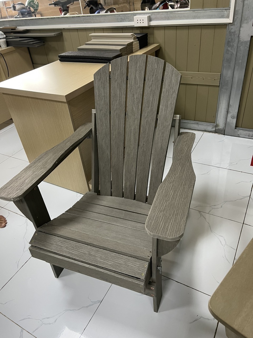 High quality HDPE rocking adirondack chair