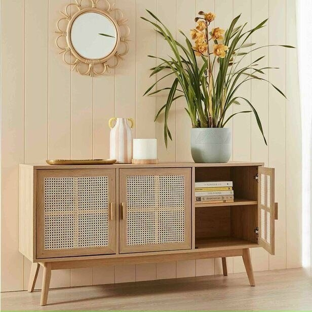 Manufacturer Bedroom Dressers Chest Bamboo Living Room Wood Decor Furniture Rattan Storage Cabinet for Sale