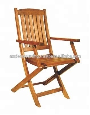 outdoor furniture garden acacia solid wood from Vietnam folding five position dining chair outdoor garden chair