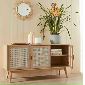 Vietnam  High Quality Rattan Home Decor Cabinets with Wood Frames Living Room Furniture