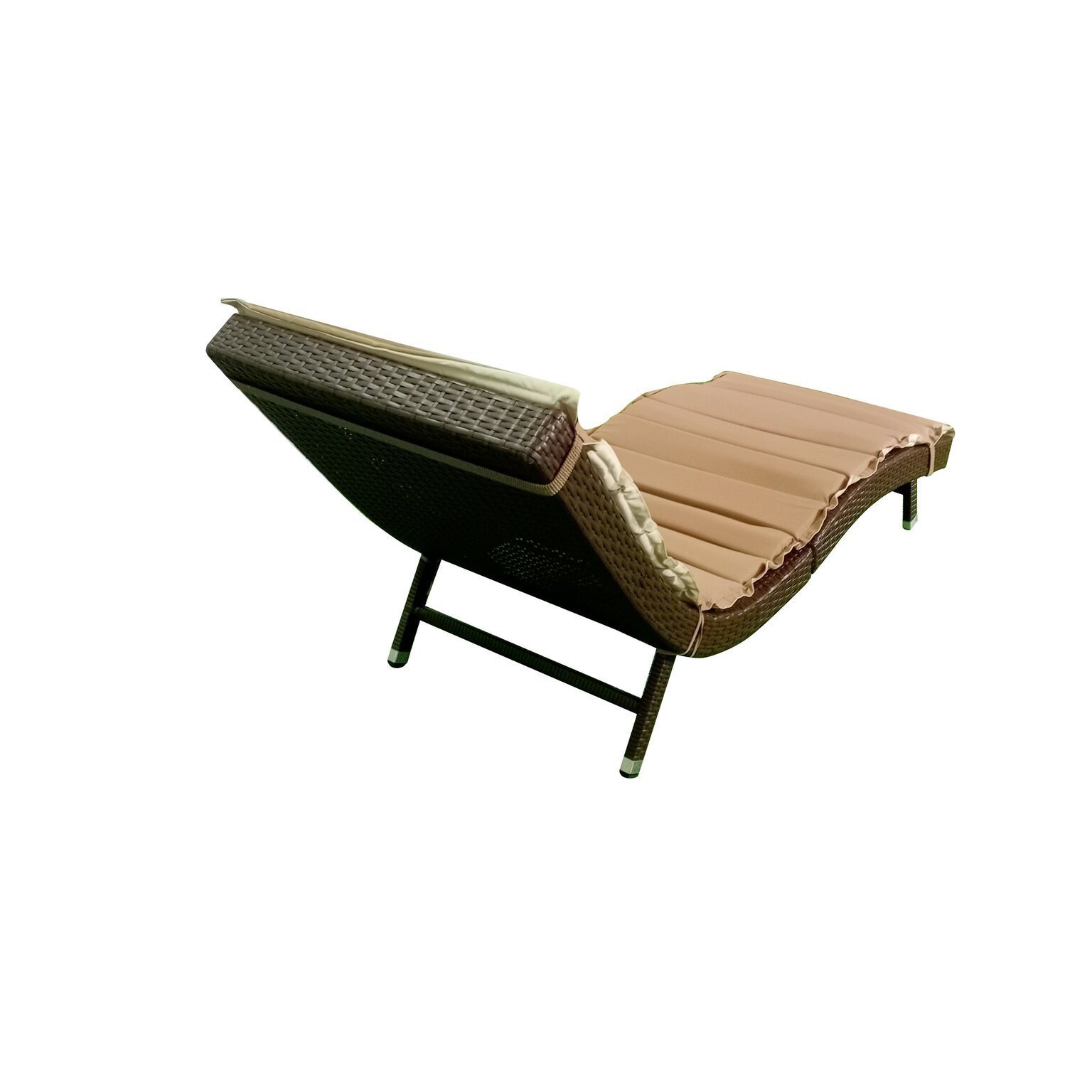 Foldable Sun Loungers Outdoor Patio Sofa Lounge Chaise Beach Chair Garden Furniture Rattan Chaise Lounge Beach Resin Sun Frame