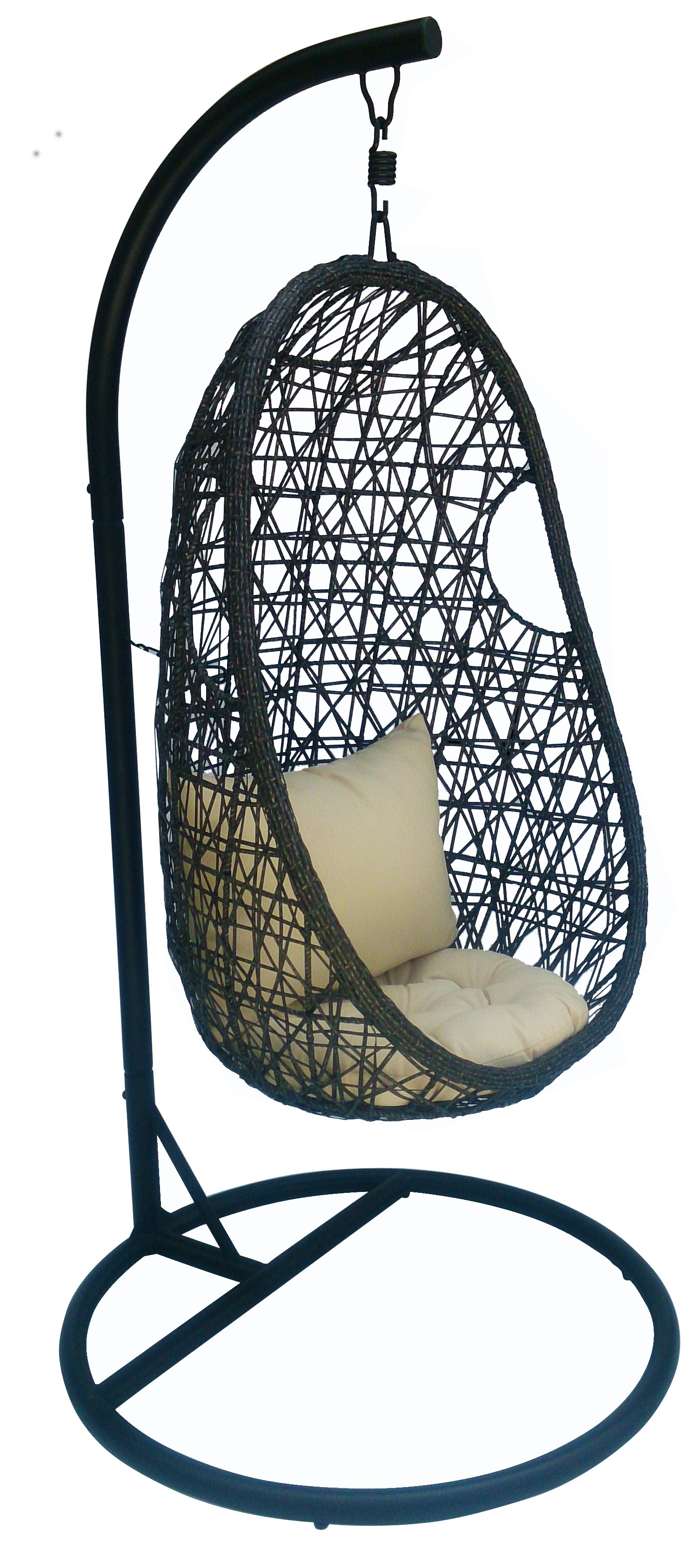 2021 New shaped hanging chair indoor hanging swing egg chair rattan egg shaped hanging swing chair from Viet Nam