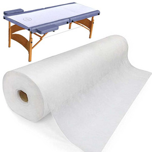 disposable bed sheet rolls nonwoven waterproof white medical bed sheet covers Non woven disposable spa bed sheet /couch rolls