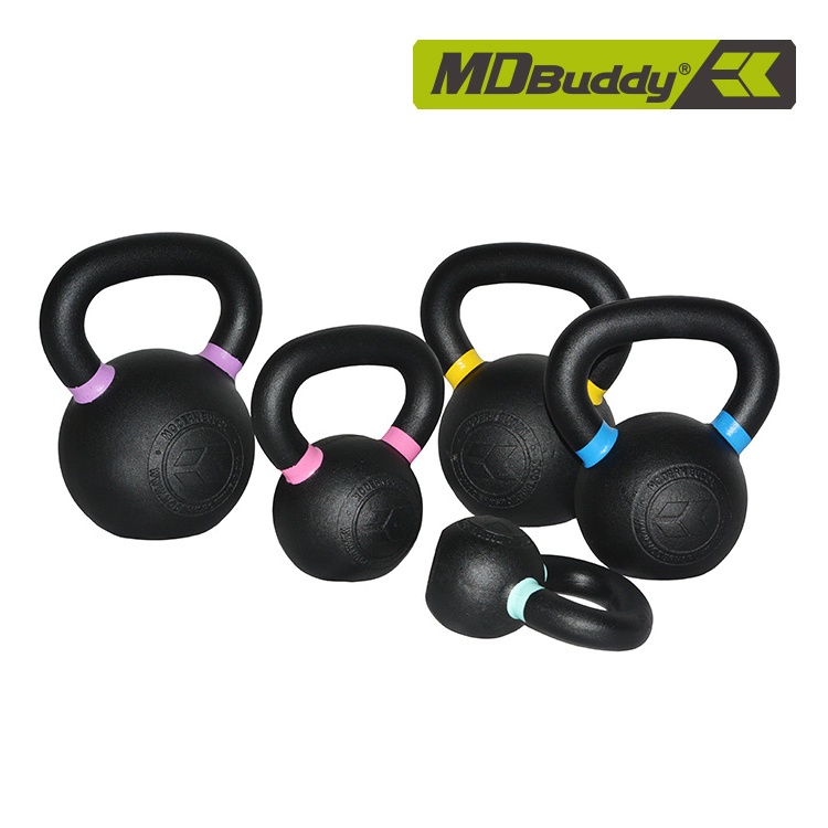 MDBuddy Powder Coated Iron Kettlebell With Color Rings