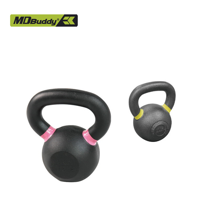 MDBuddy Powder Coated Iron Kettlebell With Color Rings