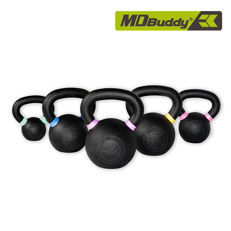 MDBuddy Powder Coated Iron Kettlebell With Color Rings