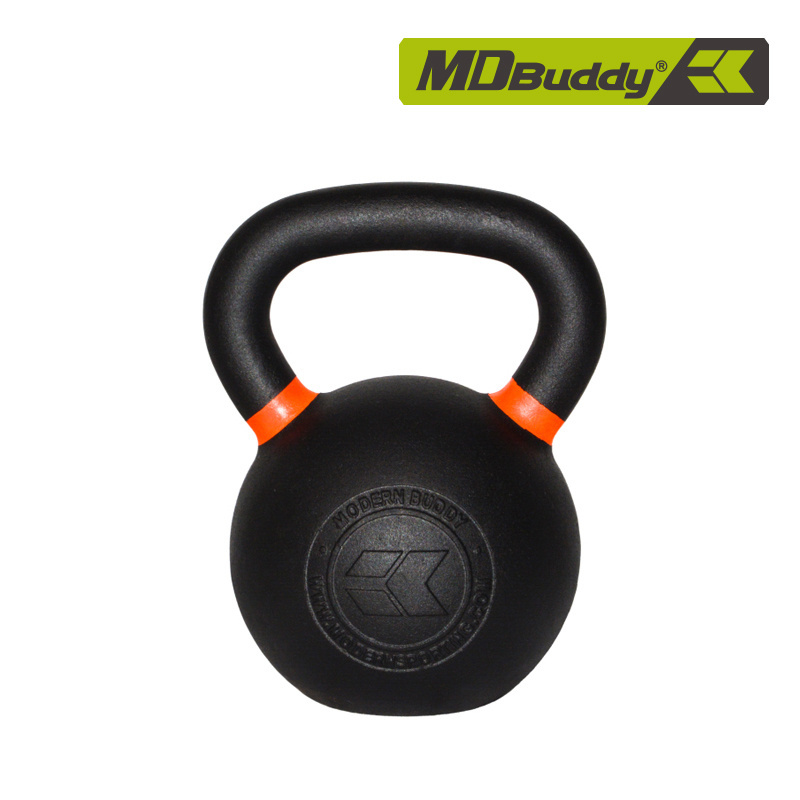 MDBuddy Iron Cast Power Kettlebell with Color Ring Free Weights for Strength Training