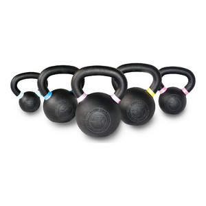 MDBuddy Iron Cast Power Kettlebell with Color Ring Free Weights for Strength Training