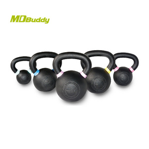 MDBuddy Powder Coated Iron Kettlebell With Color Rings