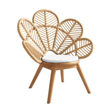 Hot Sale Garden Furniture Set Indonesian Outdoor Indoor Rattan Lounge Chair Wood Lounge Chair