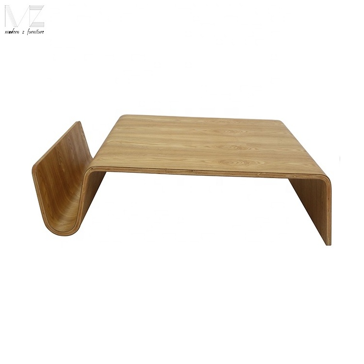 Modern Nordic Classic Loft apartment Scandinavian Style Bent timber Scando Wooden Side Coffee Table