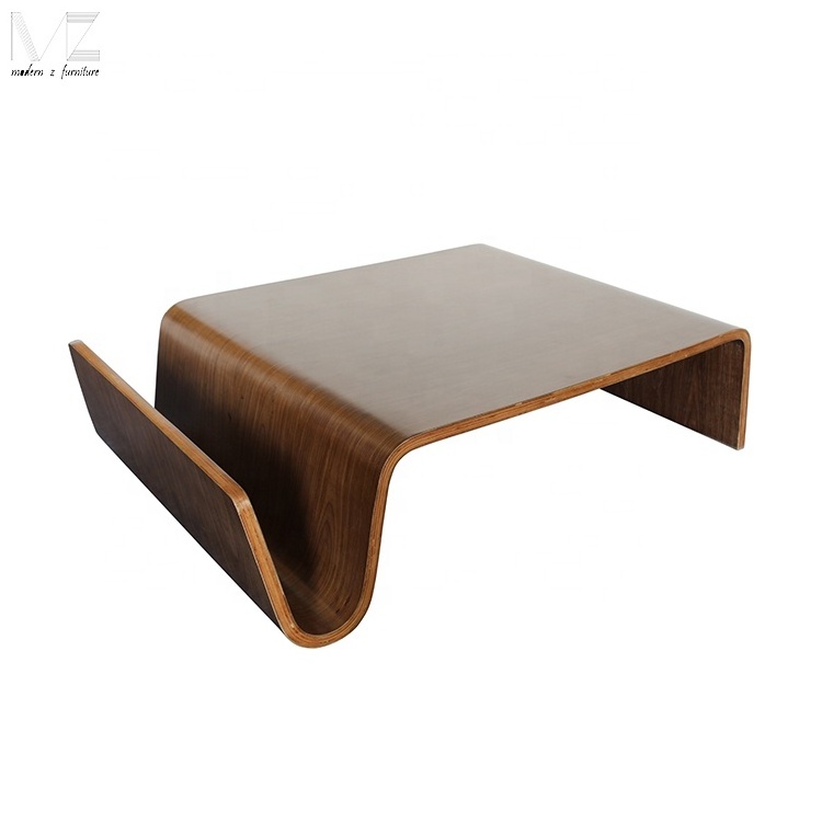 Modern Nordic Classic Loft apartment Scandinavian Style Bent timber Scando Wooden Side Coffee Table