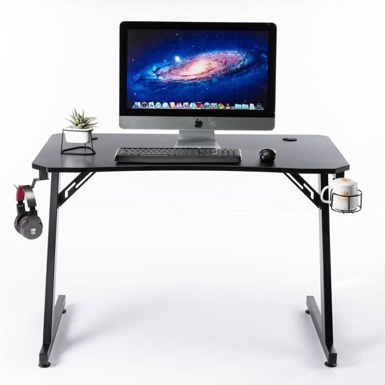 Adjustable modern gaming table pc desktop computer mesa gamer LED racing gaming desk E-sports deak with earphone and cup holder