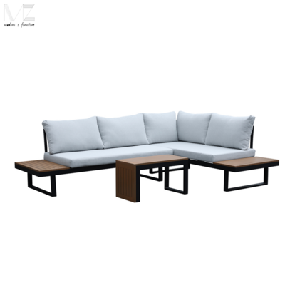 Outdoor Furniture Balcony Swimming Pool Aluminum Sofa Day Bed Patio Table And Chairs Lounge Sectional Sofa Sofa Garden Set