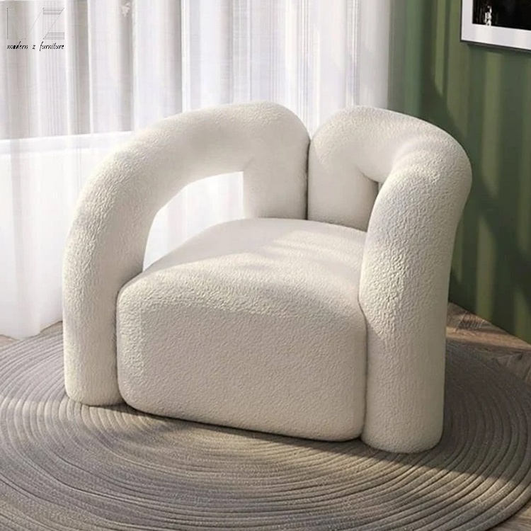 Modern Luxury Fauteuil De Salon Living Room Leisure Chaise Lounge Recliner Club Nordic Leisure Boucle Chairs