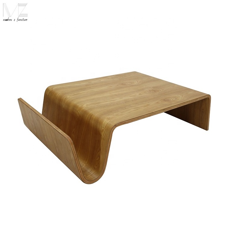 Modern Nordic Classic Loft apartment Scandinavian Style Bent timber Scando Wooden Side Coffee Table