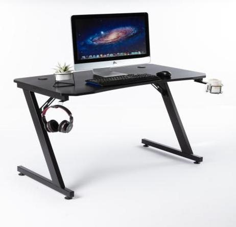 Adjustable modern gaming table pc desktop computer mesa gamer LED racing gaming desk E-sports deak with earphone and cup holder