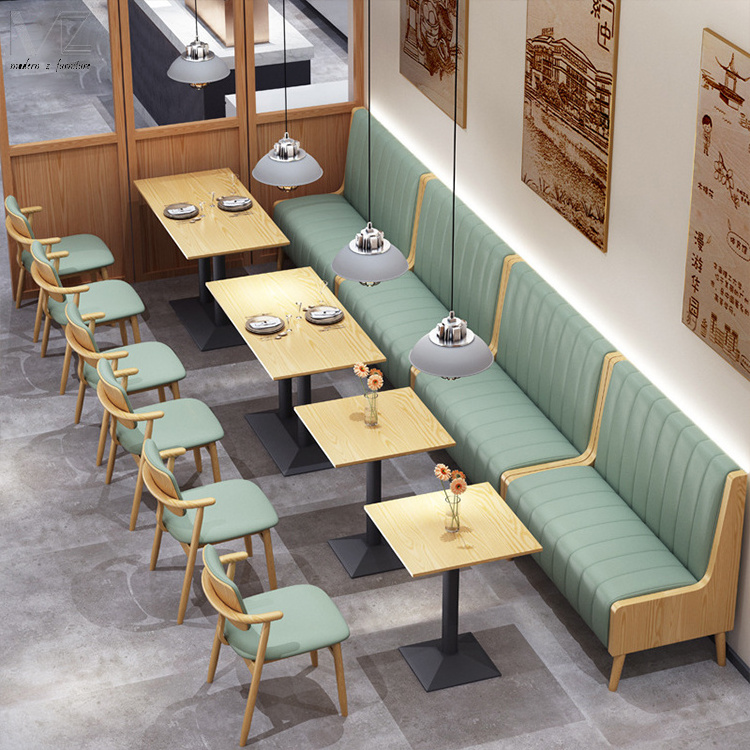 Commercial Use Wood Frame Pu Fabric Upholstery Furniture Double Side Seating Booths Dining Sofa Booths For Restaurant