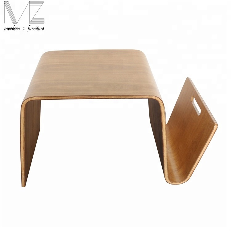 Hot Sale Wooden Bent Wood Side Coffee Table