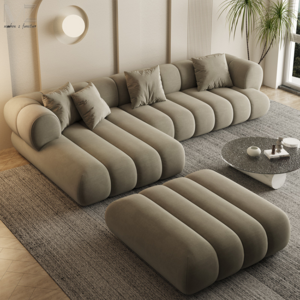 Modern Corner L Shape Luxury Couch Wohnzimmer Bed Sitting Room Furniture Home Lounge Living Room Leisure Sectional Sofa Set