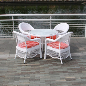 Patio Wicker Waterproof Furniture Garden Sofa white Rattan bali Outdoor furniture