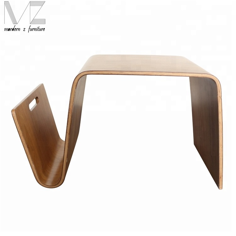 Hot Sale Wooden Bent Wood Side Coffee Table