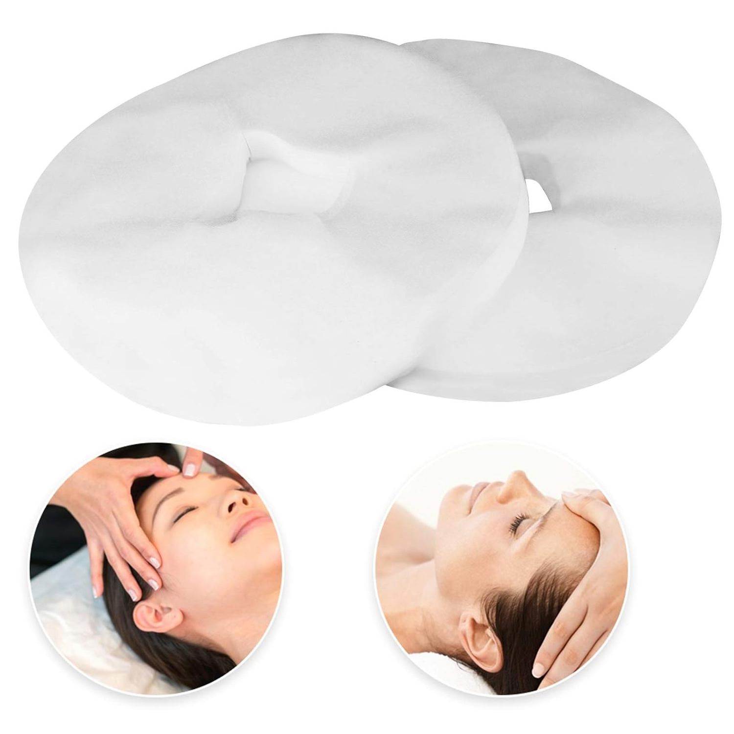 Fitted Face Cradle Cover Massage Bed Face Rest Disposable Non-woven Face Rest Pillow Cover For Massage Couch