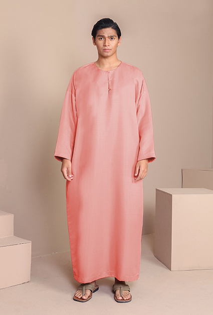 SIPO Islamic Men Jubah Muslimah Lelaki Muslim Dress Modest Wear Jubah Al Haramain Arabic Thobe