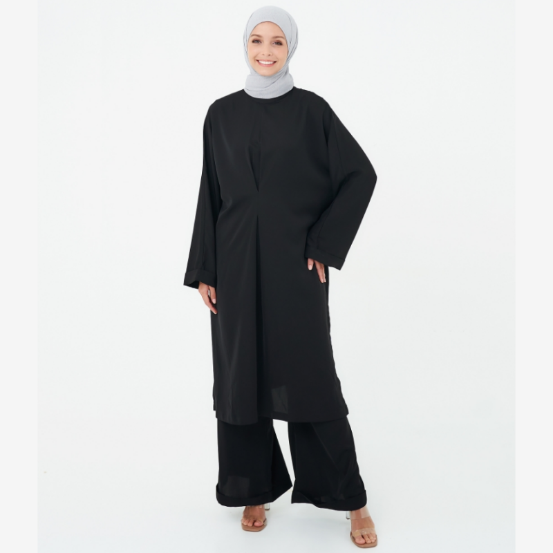 SIPO Fashionable Muslim Dress Long For Ladies Islamic Blouse Daily Female And Blouses Tops Blusas