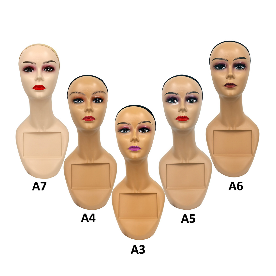 Cheap mannequin head Female makeup jewelry display wig mannequin heads for wigs