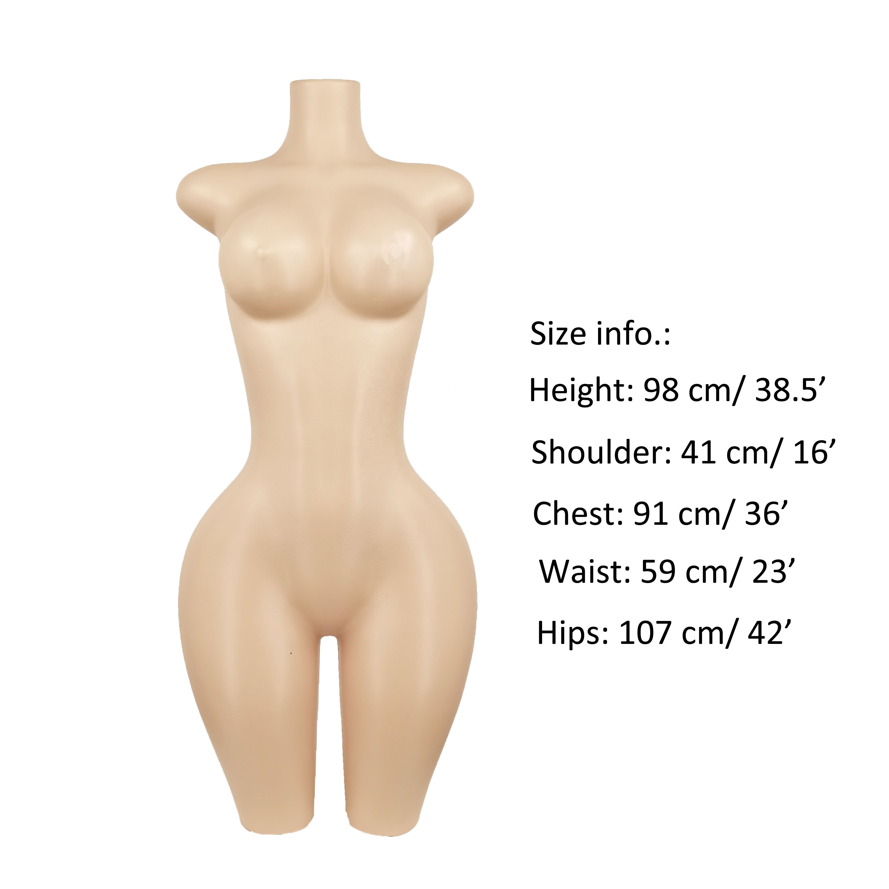 curvy brazilian female BBL mannequin half sexy girl plus size big bust ass manikin swimsuit Bikini panties beachwear mannequin