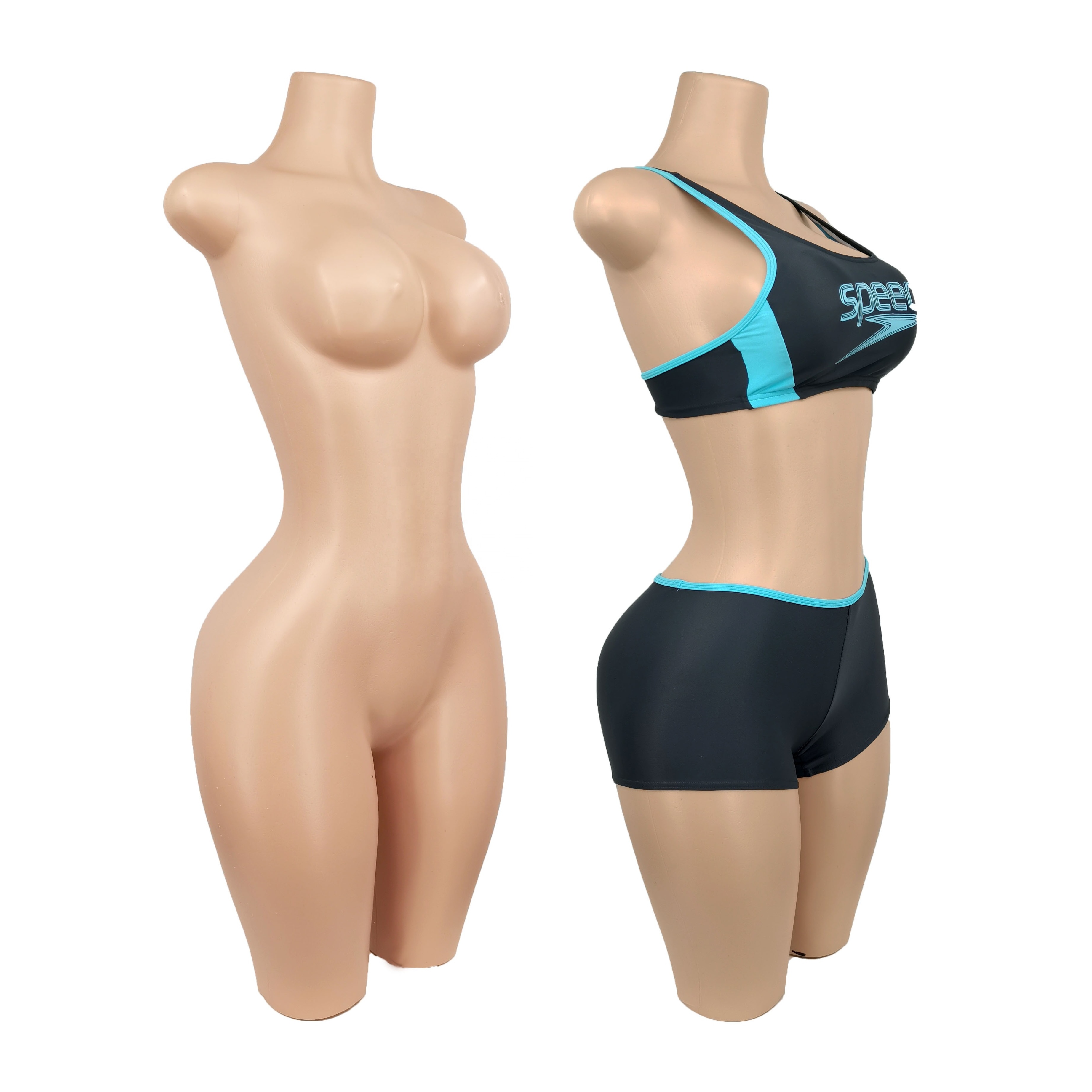 curvy brazilian female BBL mannequin half sexy girl plus size big bust ass manikin swimsuit Bikini panties beachwear mannequin