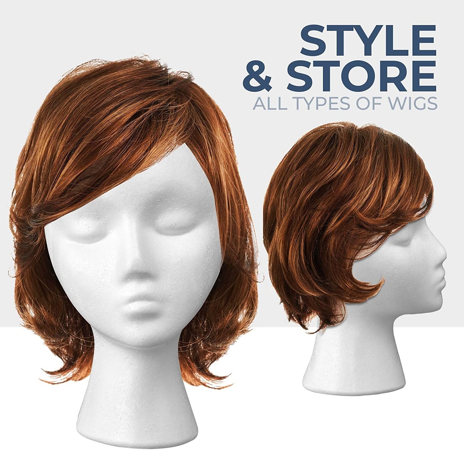 Styrofoam Mannequin Head Wig Male hair mannequin model heads mannequin head foam