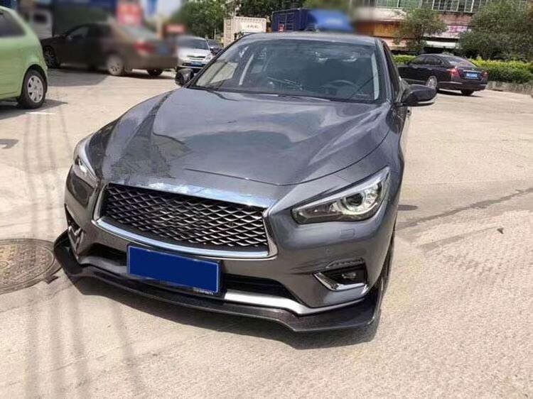 Q50 Carbon Fiber Front Chin Lip Spoiler  for Infiniti Q50 Base Sedan 4-Door 2018